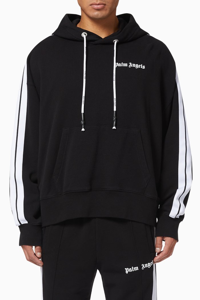 

Logo Cotton Track Hoodie, Black