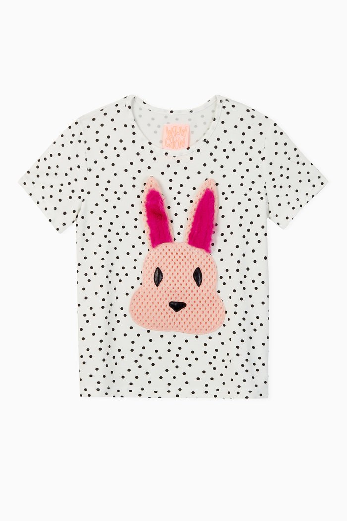 

Capri Polka Dot Jersey T-shirt, White