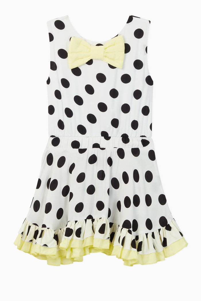 

Havana Polka Dot Viscose Dress, White
