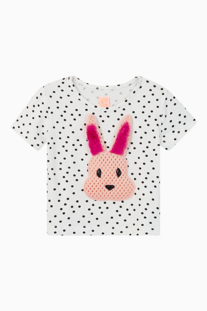 

Capri Polka Dot Jersey T-shirt, White