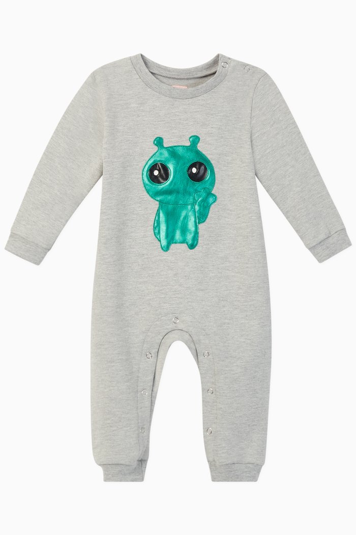 

Bibo Jersey Onesie, Grey