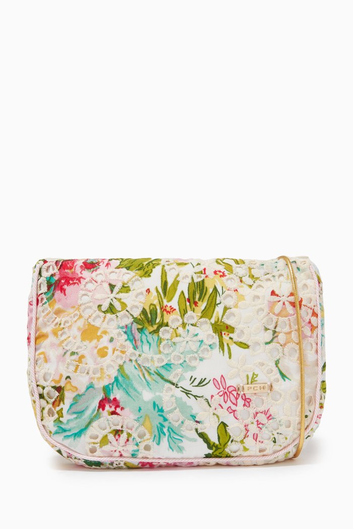 Jaclyn Broderie Anglaise Cross-Body Bag, Multicolour