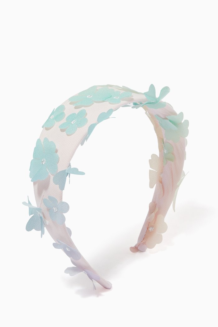 

Floral Applique Headband, Pink