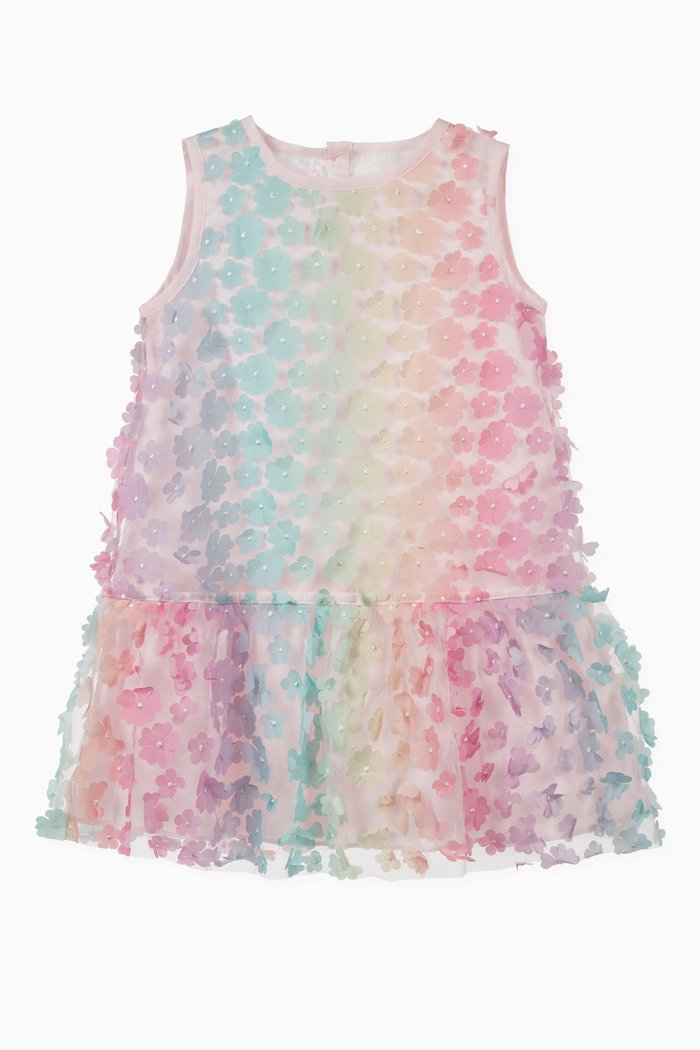 

Lena Floral Applique Dress, Multicolour