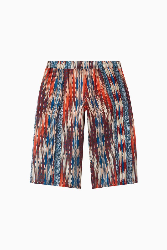 

Maddie Aztec Cropped Chiffon Pants, Multicolour