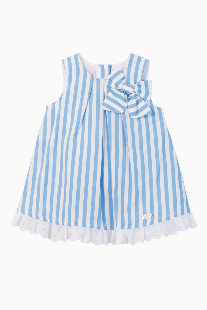

Samara Striped Poplin Dress, Blue