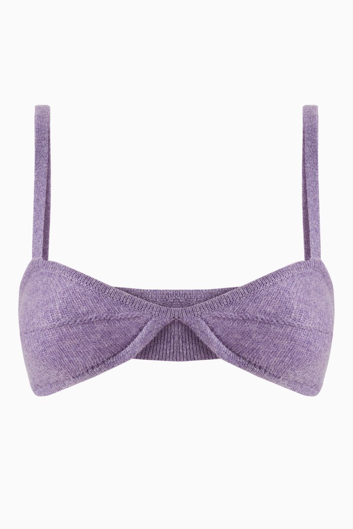 

The Eda Bralette in Cashmere, Purple