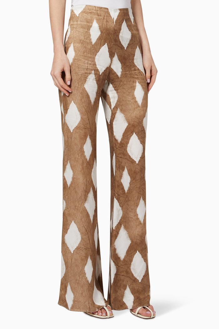 

x Karen Wazen Kate High Rise Pants, Brown