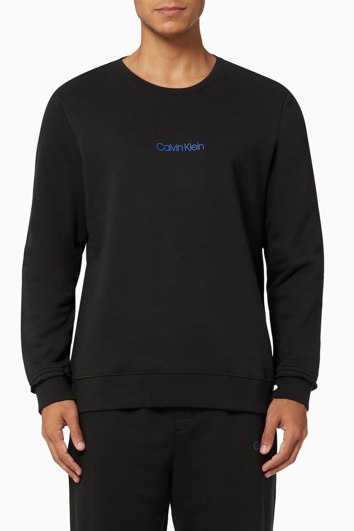 

Lounge Sweatshirt in Cotton Blend Jersey, Black