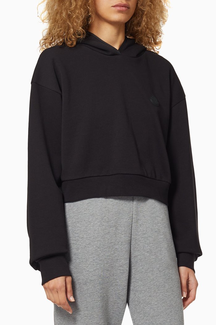 

Hooded Sweatshirt with Logo, Black