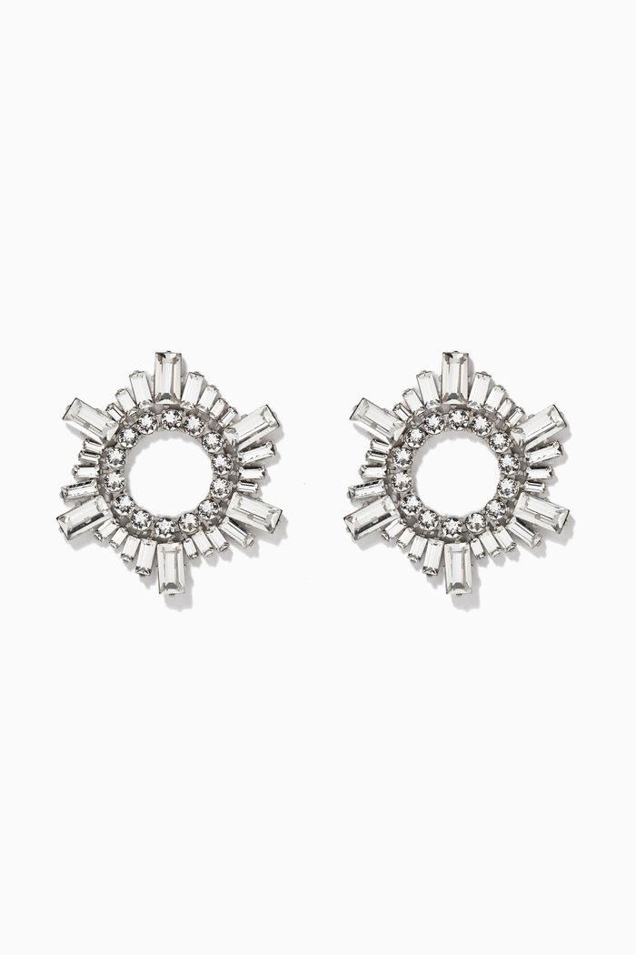 

Mini Begum Crystal Stud Earrings, Silver