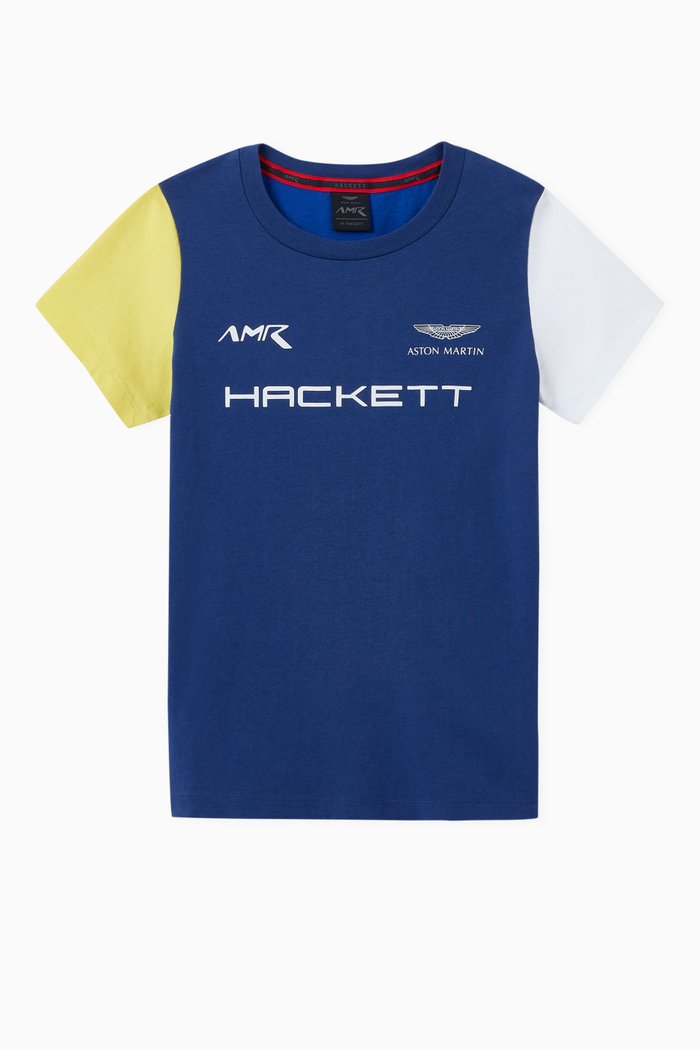 

AMR Contrast Sleeves Jersey T-Shirt, Blue