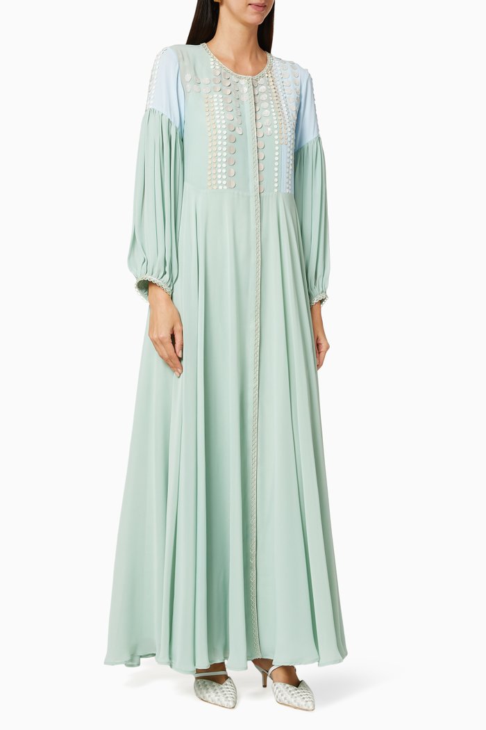 

Sloane Embellished Numismatist Kaftan, Blue