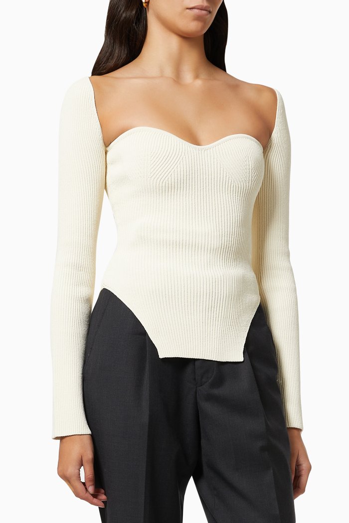 

Maddy Long Bustier Top, Neutral