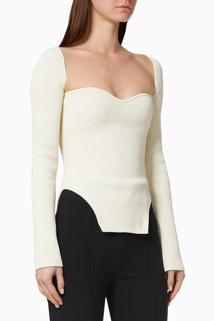 

Maddy Long Bustier Top, Neutral