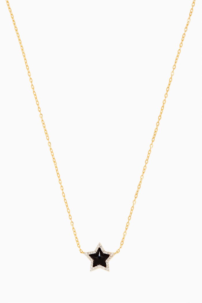

Vega Star Pendant Necklace in 18kt Gold with Diamonds