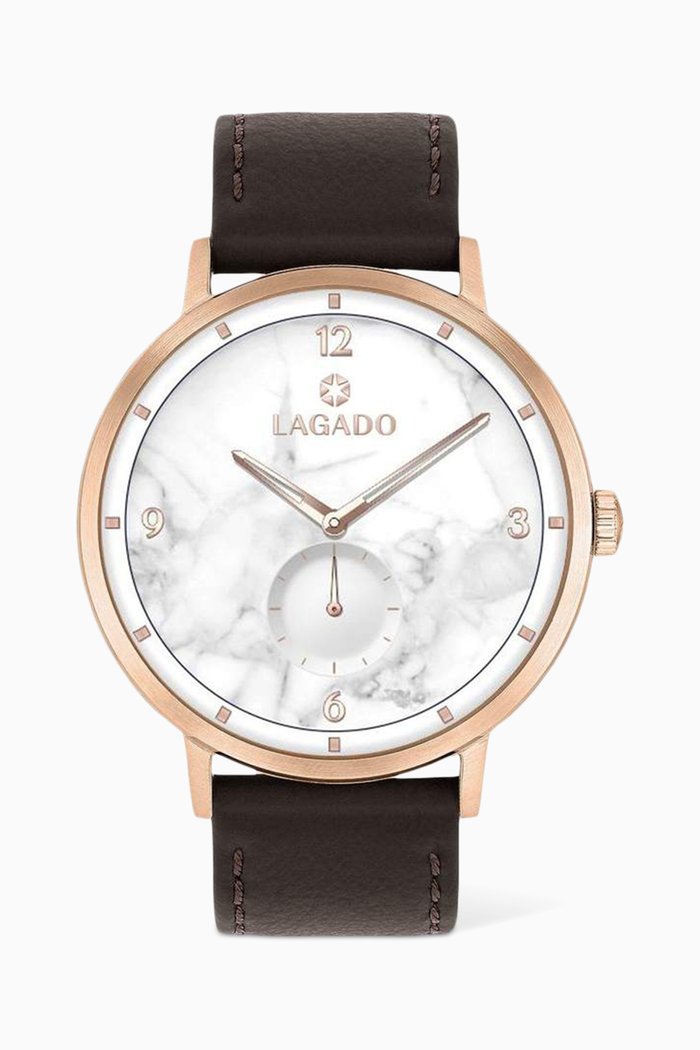 

Tempo Marble Sky Watch, 41.5mm, Pink