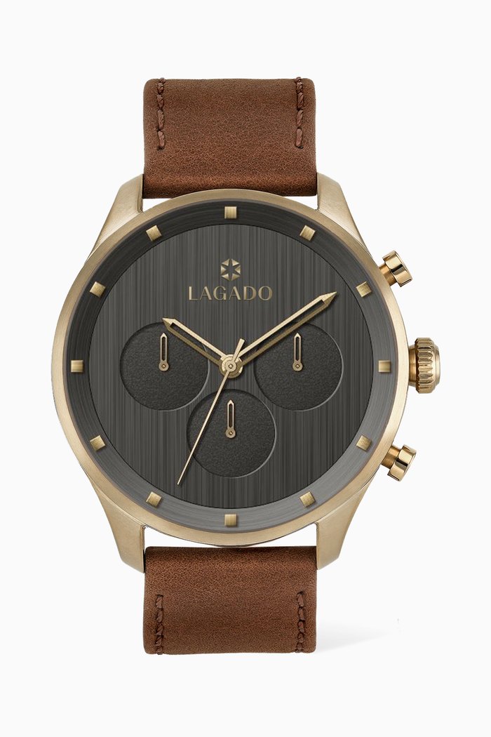 

Evolve Icon Chronograph Watch, 44mm, Gold