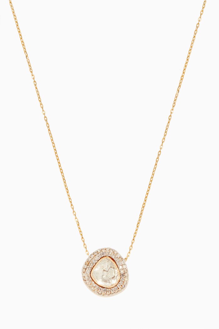 

Mirai Pendant Necklace in 18kt Gold with Diamonds
