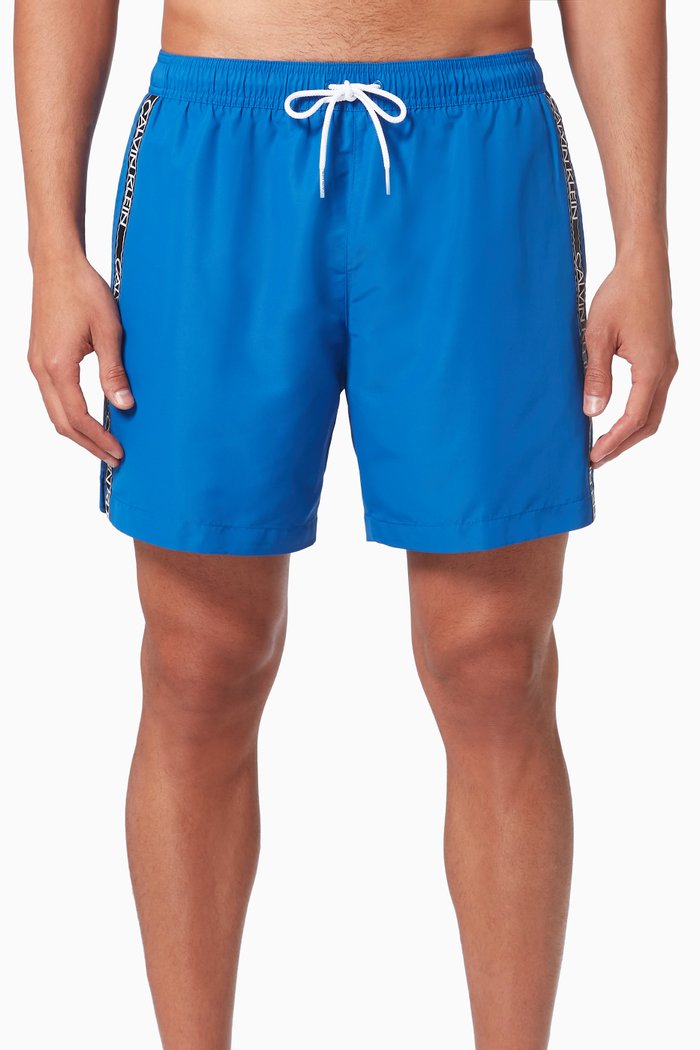 

Medium Drawstring Swim Shorts, Blue