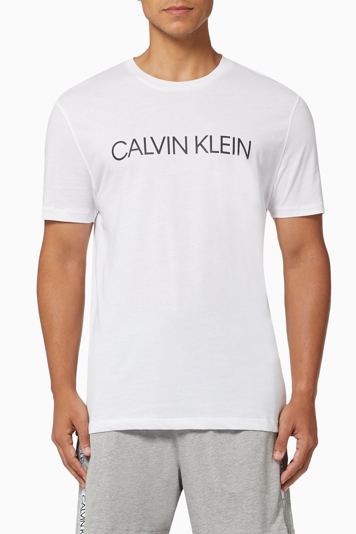 

Logo Print T-shirt in Cotton, White