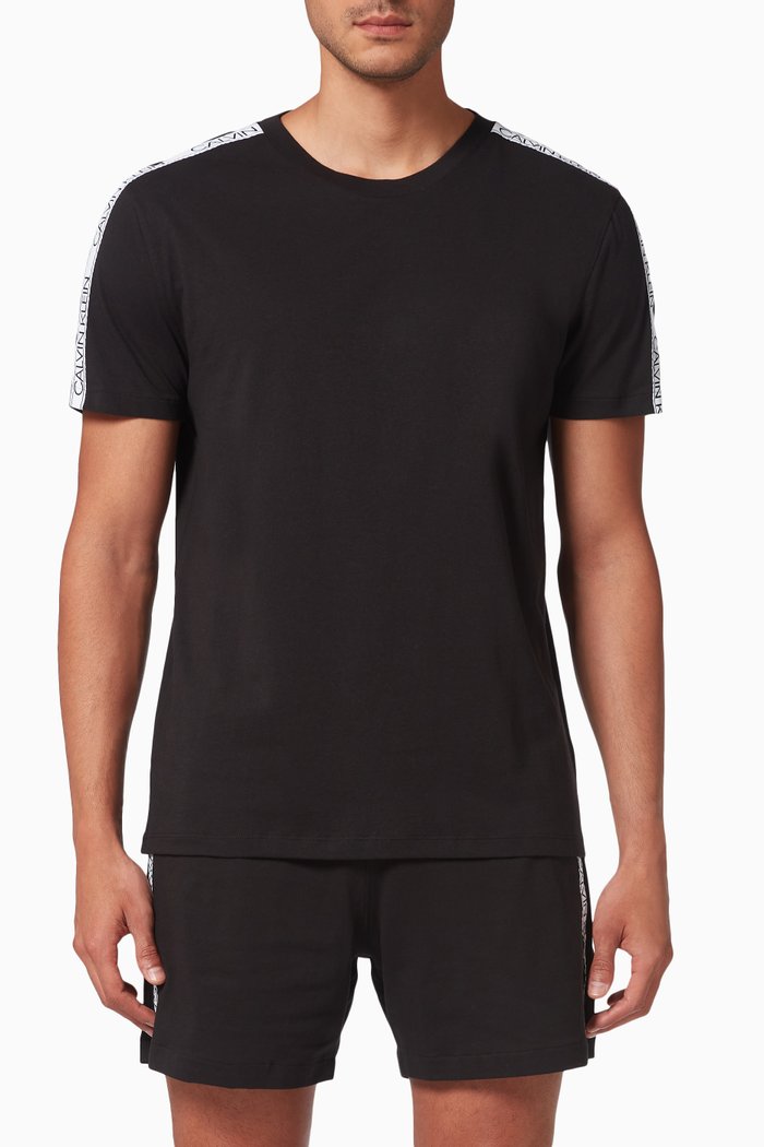 Logo T-shirt in Organic Cotton, Black