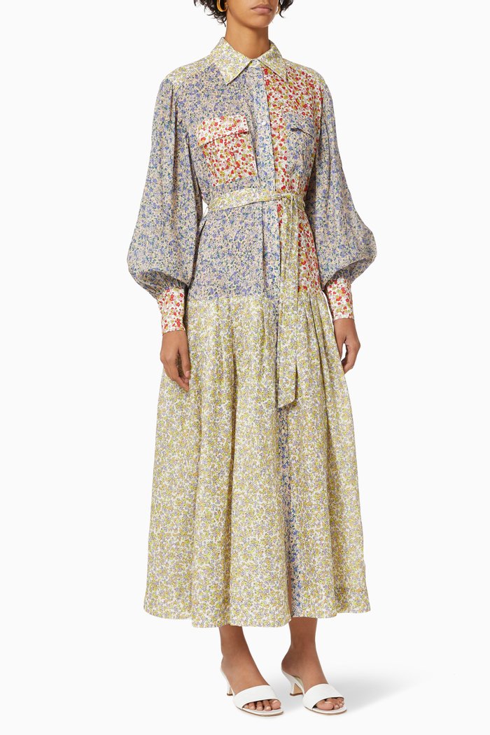 

Lucia Patchwork Shirt Dress, Multicolour