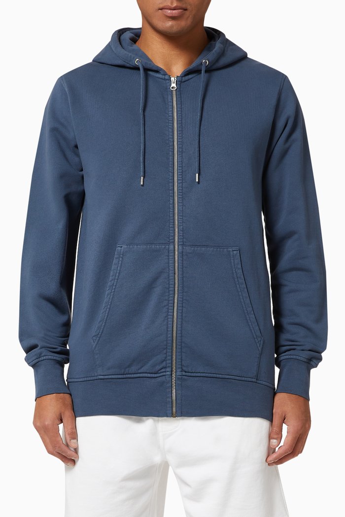 

Classic Organic Zip Hoodie, Blue