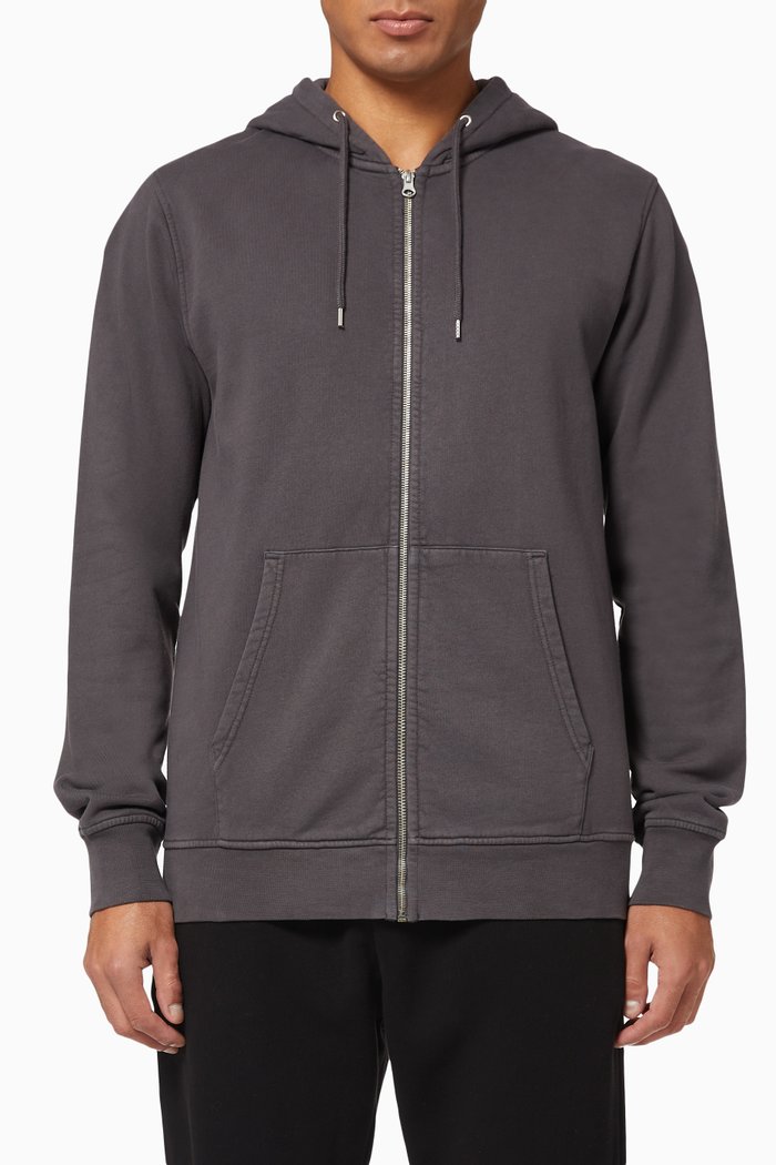 

Classic Organic Zip Hoodie, Grey
