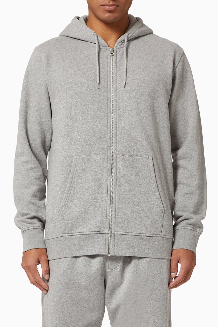 

Classic Organic Zip Hoodie, Grey