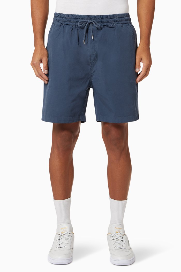 

Organic Twill Shorts, Blue