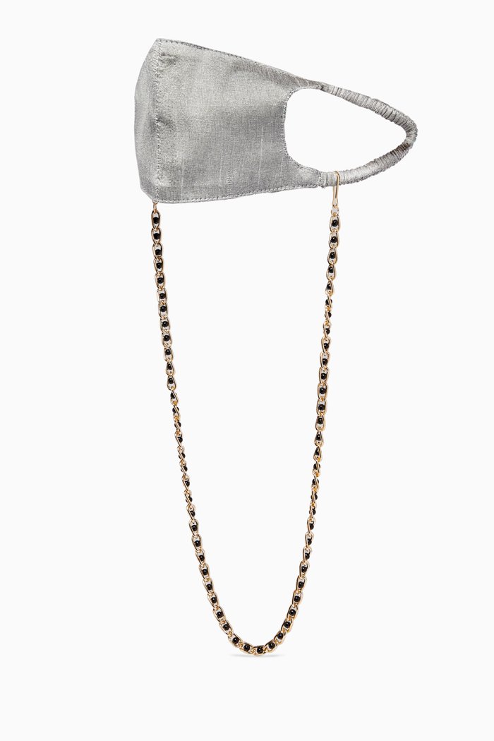 

Beads Chain Face Mask, Grey