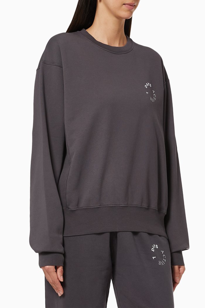 

Monday Crewneck Sweatshirt in Organic Cotton, Grey