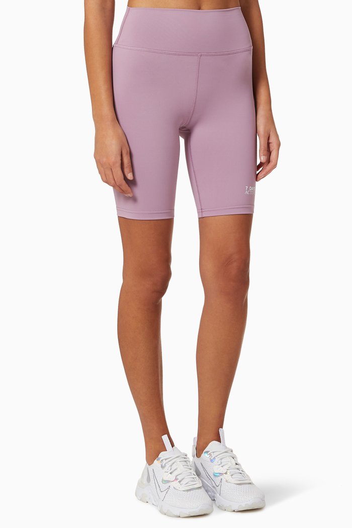 

Logo Bike Shorts, Purple