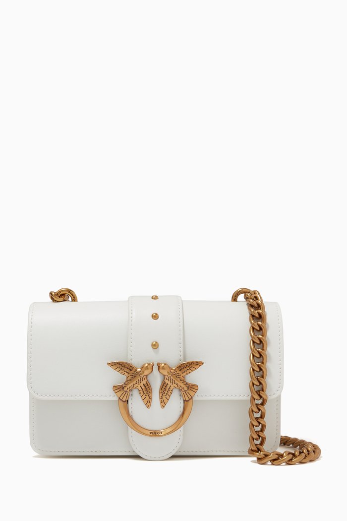 

Mini Love Icon Bag in Leather, White