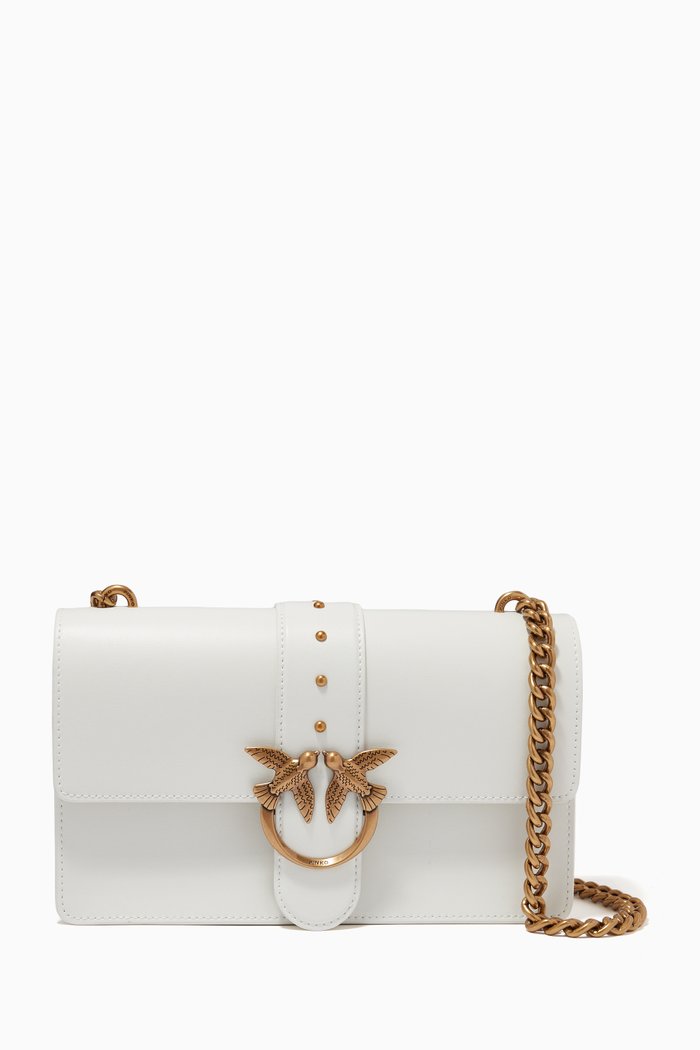 

Classic Love Icon Bag in Leather, White