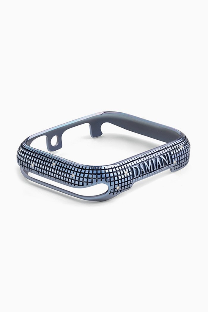 

Cover DAMIANI™ with Diamond Pavé in Metal Blue Titanium compatible with the Apple Watch™*, 40mm