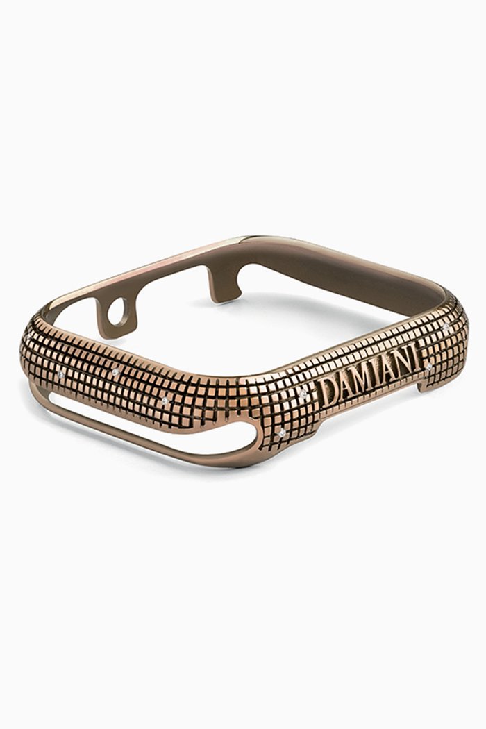

Cover DAMIANI™ with Diamond Pavé in Techno Gold Titanium compatible with the Apple Watch™*, 44mm, Metallic