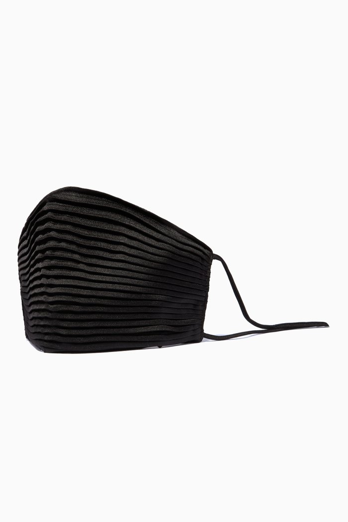 

Pleated Face Mask, Black