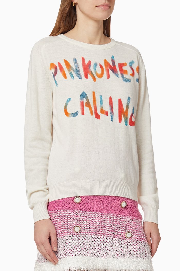 

Scuderia Knitted Sweater, White