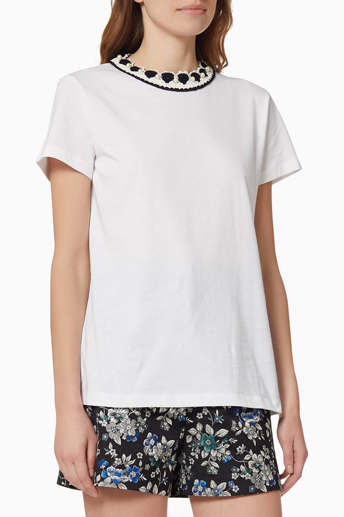 

Tenace Crochet T-shirt, White