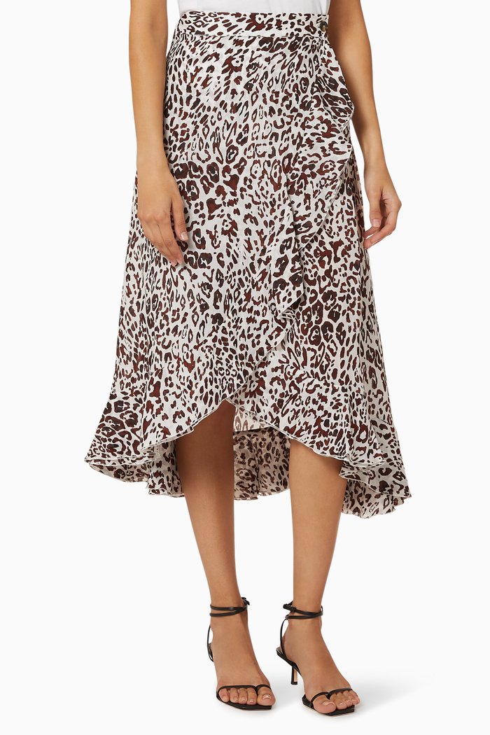 

Scettico Stripes Skirt, White