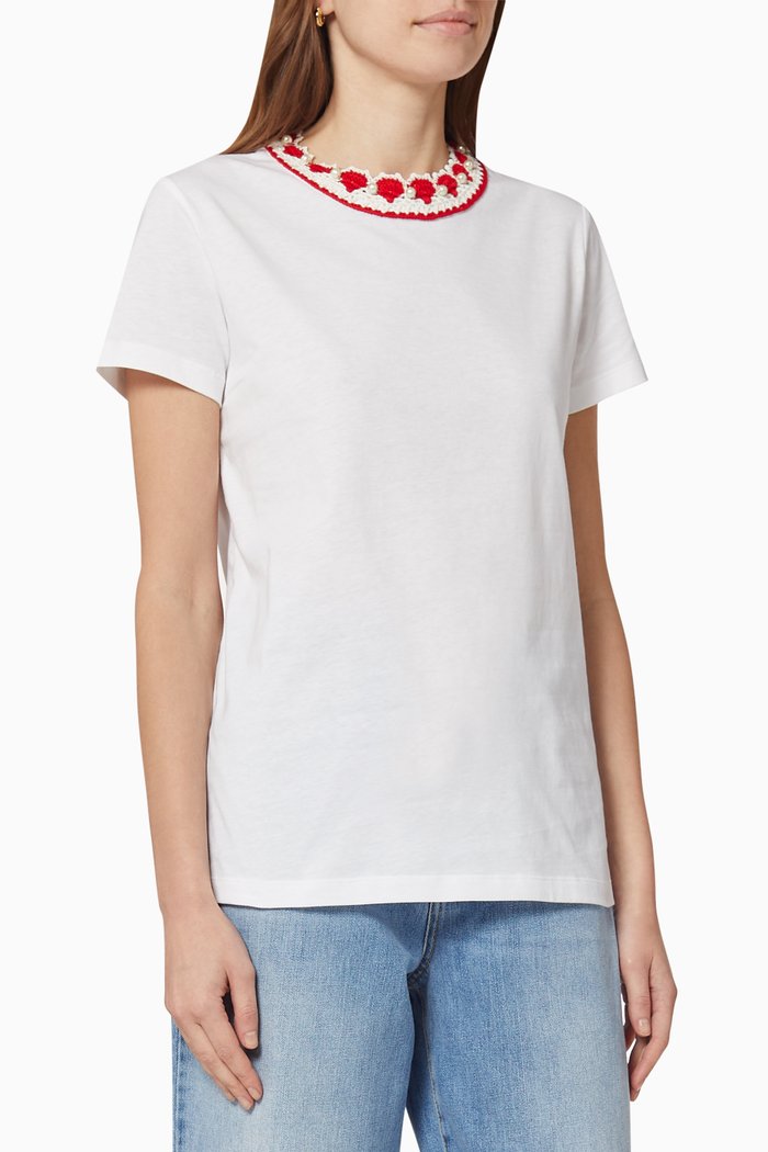 

Tenace Crochet T-shirt, White