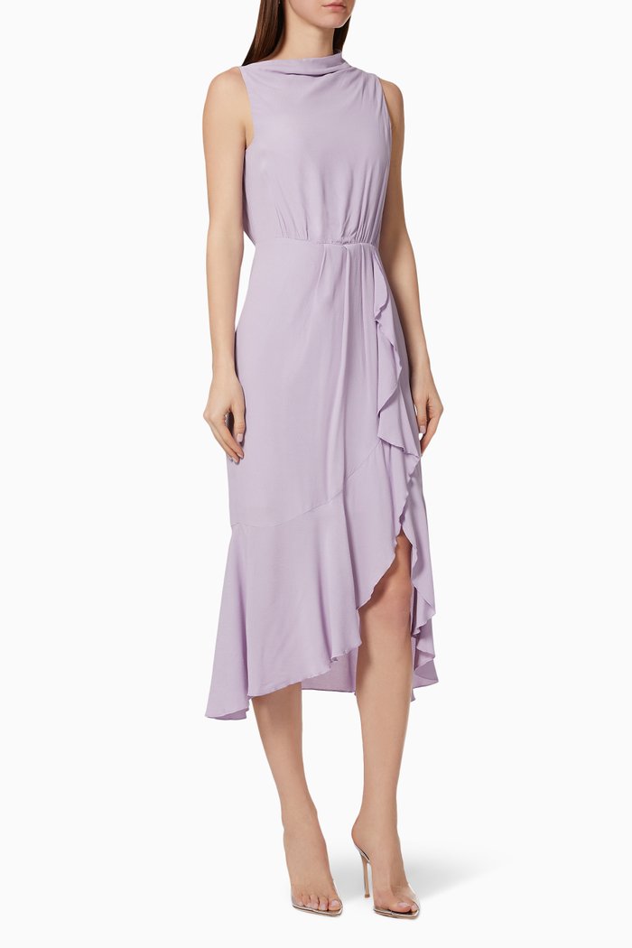 Beata Midi Dress, Purple