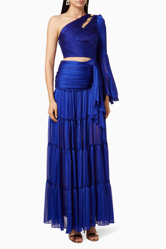 

Gipsy One-shoulder Maxi Dress, Blue