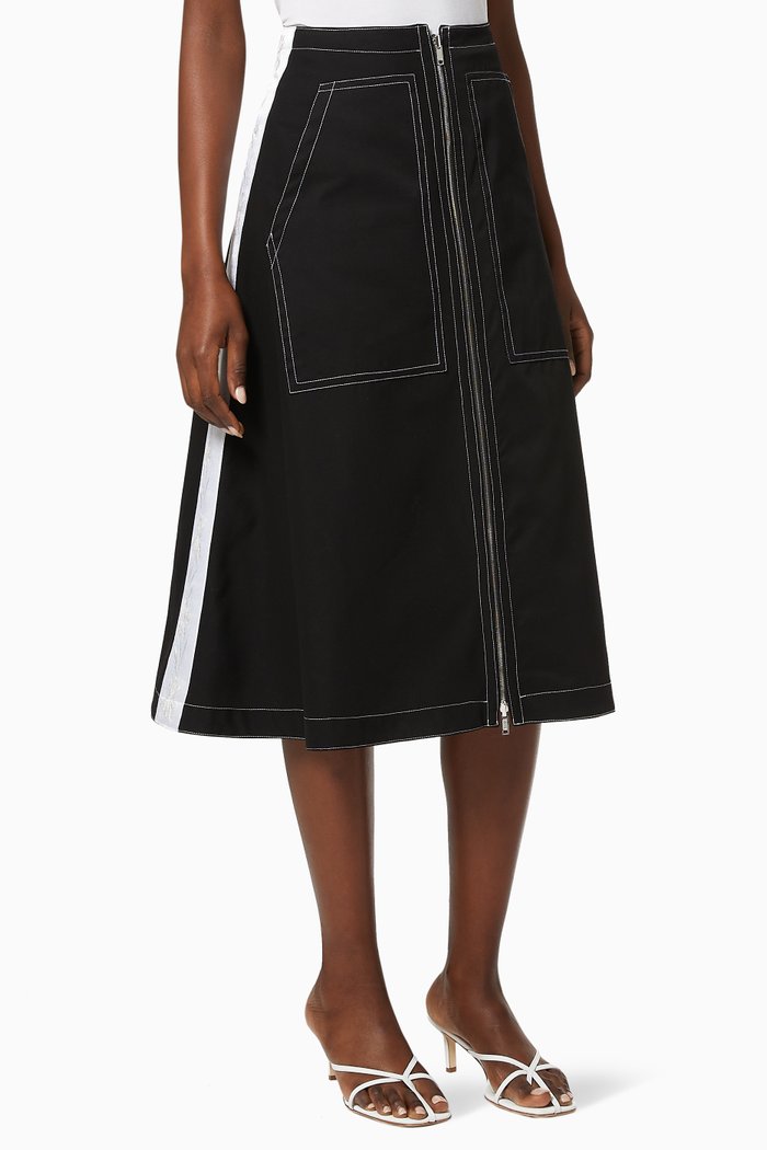 Flower Band Skirt, Black