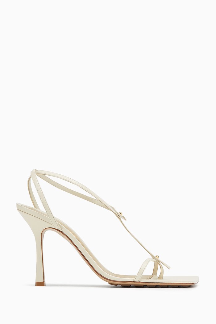 

Stretch Sandals in Nappa, White