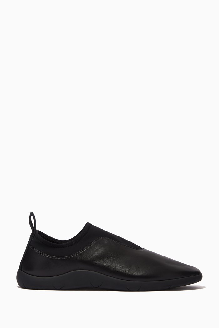 

Sneakers in Nappa & Technical Fabric, Black