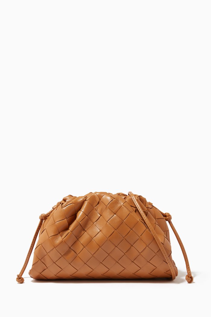 

The Mini Pouch in Intrecciato Nappa, Brown
