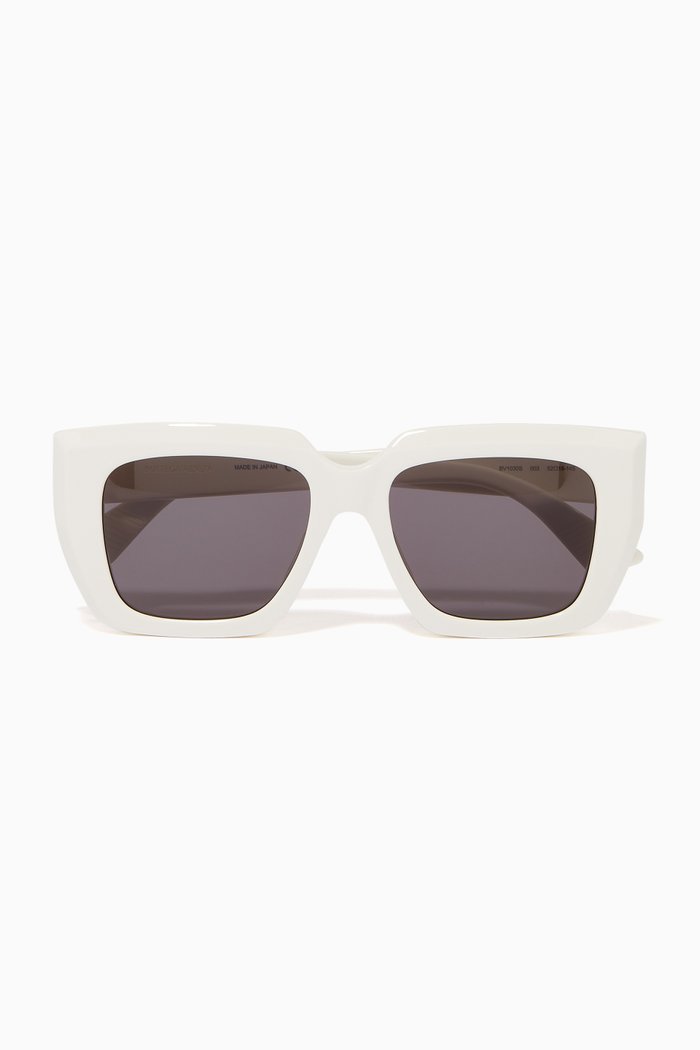 

Square Sunglasses, White